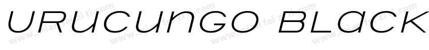 Urucungo Black字体转换